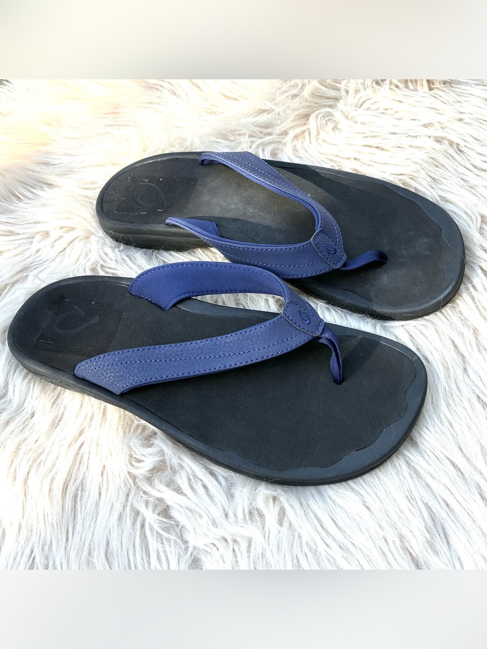Olukai NWOT Ohana Blue Thong Sandals Women’s Sz 11
